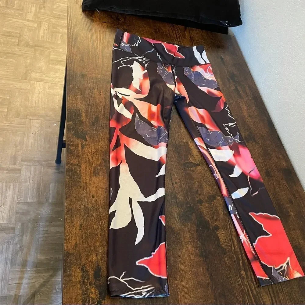 joylab legging pink orange abstract print - Picture 10 of 12